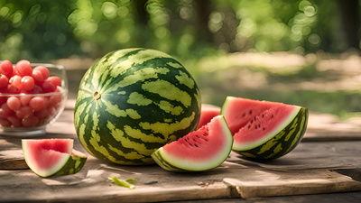 鬼脸吃瓜视频素材